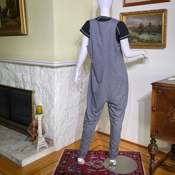 La Vie en Rose Soft Baggy Grey Poly/Cotton Romper - Picture 5 of 12